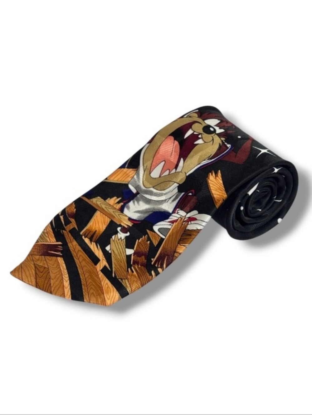 LOONEY TUNES MANIA Taz Tasmanian Devil Basketball Tie VINTAGE 1996